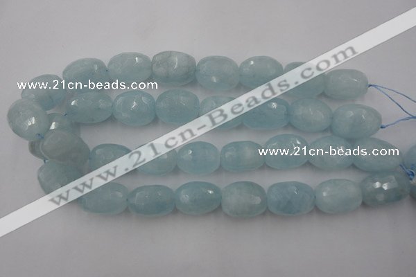 CAQ416 15.5 inches 18*25mm faceted nuggets natural aquamarine beads