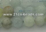 CAQ432 15.5 inches 8mm round natural aquamarine beads wholesale