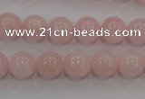 CAQ484 15.5 inches 12mm round natural pink aquamarine beads