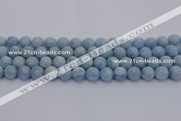 CAQ513 15.5 inches 12mm round A+ grade natural aquamarine beads