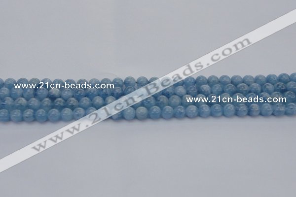 CAQ535 15.5 inches 4mm round AAA grade natural aquamarine beads