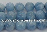 CAQ538 15.5 inches 10mm round AAA grade natural aquamarine beads