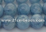 CAQ540 15.5 inches 14mm round AAA grade natural aquamarine beads