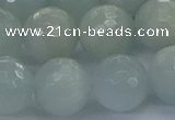 CAQ564 15.5 inches 14mm faceted round natural aquamarine beads