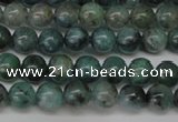 CAQ600 15.5 inches 4mm round aquamarine gemstone beads