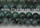 CAQ601 15.5 inches 6mm round aquamarine gemstone beads