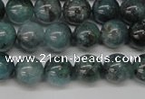 CAQ602 15.5 inches 8mm round aquamarine gemstone beads