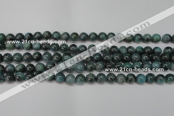 CAQ603 15.5 inches 10mm round aquamarine gemstone beads