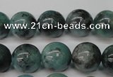 CAQ604 15.5 inches 12mm round aquamarine gemstone beads