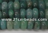 CAQ610 15.5 inches 4*6mm rondelle aquamarine gemstone beads