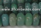 CAQ614 15.5 inches 8*14mm rondelle aquamarine gemstone beads