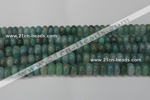 CAQ614 15.5 inches 8*14mm rondelle aquamarine gemstone beads