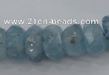 CAQ62 6*10mm – 12*18mm faceted nuggets natural aquamarine beads