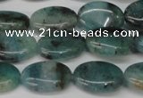 CAQ628 15.5 inches 10*14mm oval aquamarine gemstone beads
