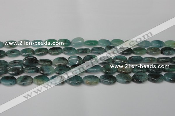 CAQ628 15.5 inches 10*14mm oval aquamarine gemstone beads