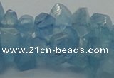 CAQ63 15.5 inches 8*10mm natural aquamarine chips beads