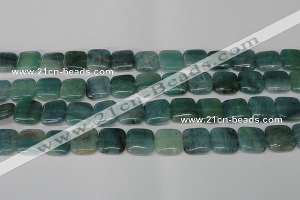 CAQ639 15.5 inches 16*16mm square aquamarine gemstone beads