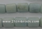 CAQ64 15.5 inches 10*14mm tube natural aquamarine beads wholesale