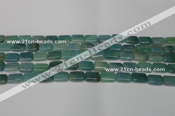 CAQ644 15.5 inches 10*14mm rectangle aquamarine gemstone beads