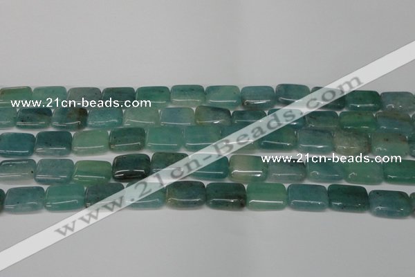 CAQ645 15.5 inches 12*16mm rectangle aquamarine gemstone beads