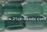 CAQ647 15.5 inches 15*20mm rectangle aquamarine gemstone beads
