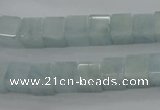 CAQ66 15.5 inches 8*8mm cube natural aquamarine beads wholesale