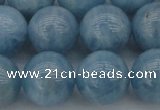 CAQ705 15.5 inches 14mm round natural aquamarine beads wholesale