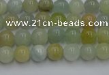 CAQ751 15.5 inches 6mm round aquamarine beads wholesale