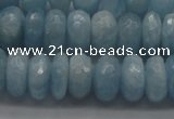 CAQ76 15.5 inches 5*9mm faceted rondelle A grade aquamarine beads