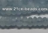 CAQ760 15.5 inches 4*6mm faceted rondelle aquamarine beads