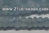 CAQ762 15.5 inches 6*10mm faceted rondelle aquamarine beads