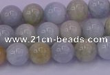 CAQ782 15.5 inches 8mm round natural aquamarine beads