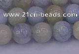 CAQ783 15.5 inches 10mm round natural aquamarine beads