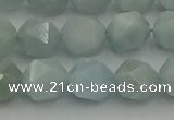 CAQ798 15.5 inches 10mm faceted nuggets aquamarine gemstone beads