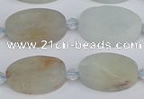 CAQ802 15.5 inches 13*20mm oval aquamarine gemstone beads