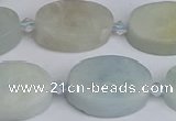 CAQ803 15.5 inches 15*20mm oval aquamarine gemstone beads