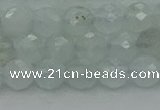 CAQ820 15.5 inches 6mm faceted round aquamarine beads wholesale