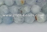 CAQ832 15.5 inches 8mm faceted nuggets aquamarine beads