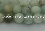 CAQ837 15.5 inches 8mm faceted round aquamarine beads wholesale