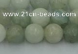 CAQ838 15.5 inches 10mm faceted round aquamarine beads wholesale