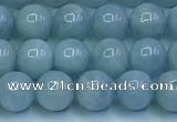 CAQ865 15.5 inches 6mm round aquamarine gemstone beads wholesale