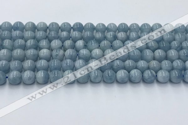 CAQ906 15.5 inches 6mm round aquamarine gemstone beads