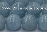 CAQ908 15.5 inches 10mm round aquamarine gemstone beads