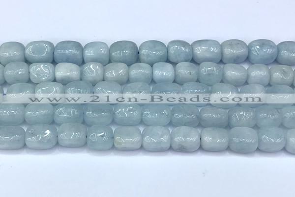 CAQ942 15 inches 9*10mm – 10*12mm nuggets aquamarine beads