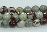 CAR03 15.5 inches 8mm round artistic jasper beads wholesale