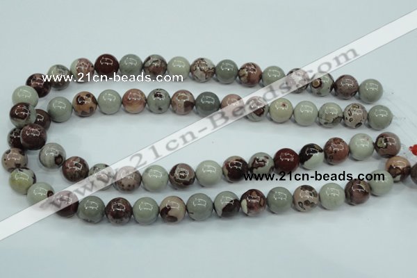 CAR05 15.5 inches 12mm round artistic jasper beads wholesale