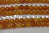 CAR100 15.5 inches 3mm round natural amber beads