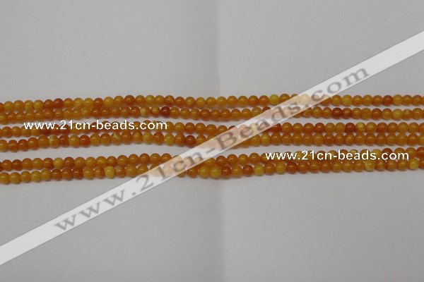 CAR100 15.5 inches 3mm round natural amber beads