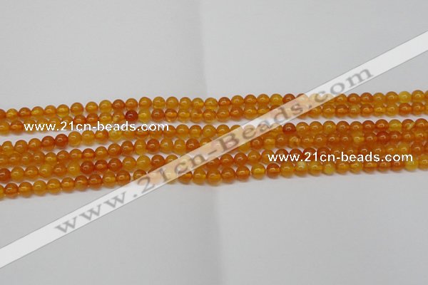 CAR102 15.5 inches 5mm round natural amber beads