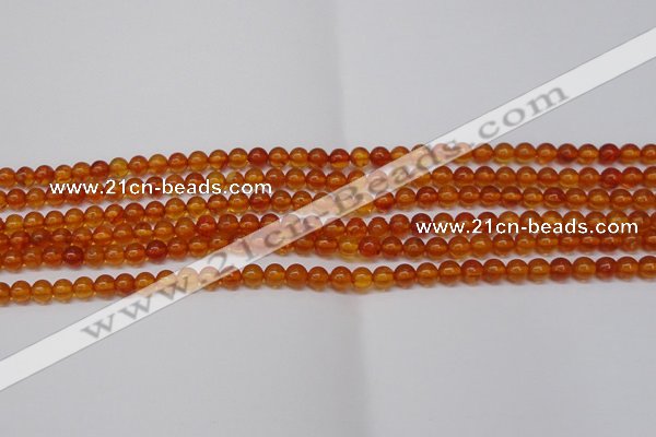 CAR106 15.5 inches 4mm round natural amber beads